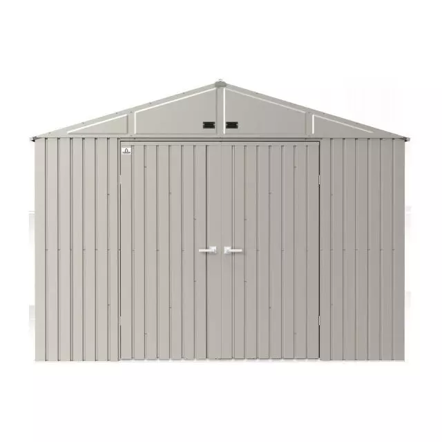 Abri de rangement Arrow Elite en acier, 10 x 14, gris froid