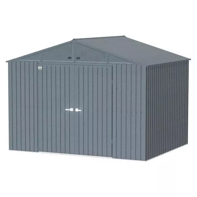 Abri rangement Arrow Elite en acier, 10 x 8 pi anthracite