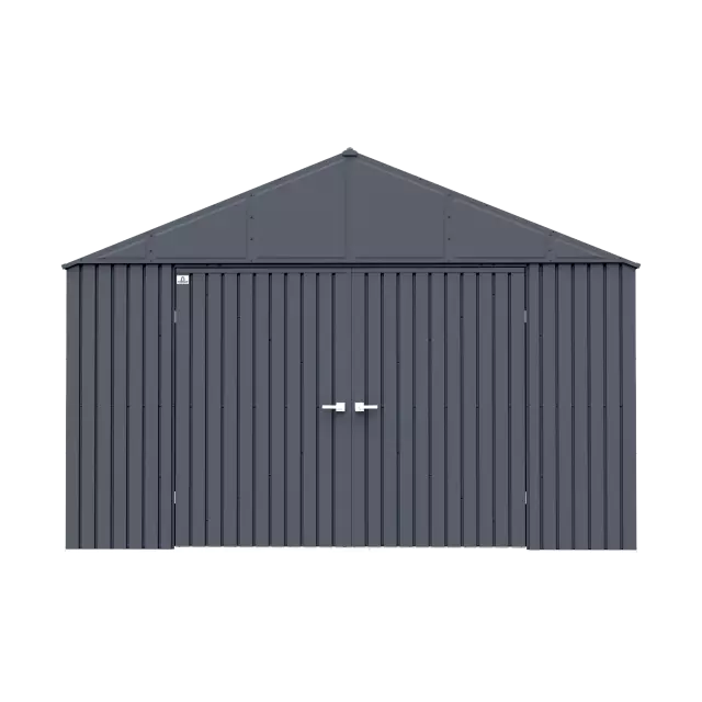 Abri de rangement Arrow Elite en acier, 12 x 16, anthracite