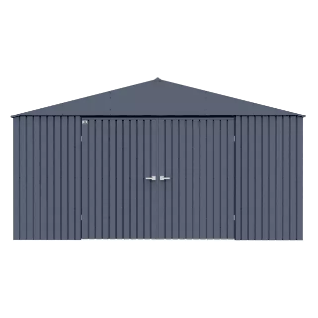 Abri de rangement Arrow Elite en acier, 14 x 12, anthracite
