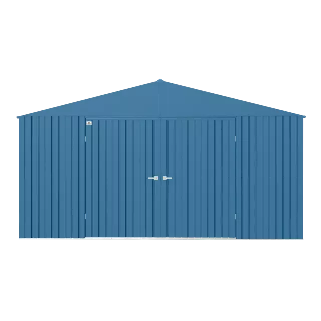Abri de rangement Arrow Elite en acier, 14 x 12, bleu gris