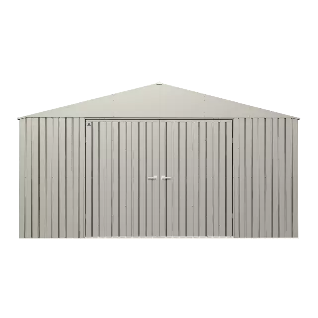 Abri de rangement Arrow Elite en acier, 14 x 12, gris froid
