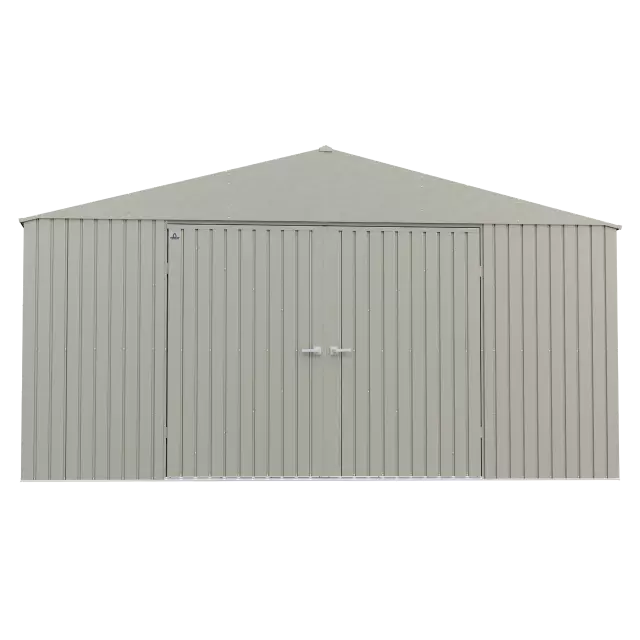 Abri de rangement Arrow Elite en acier, 14 x 14, gris froid