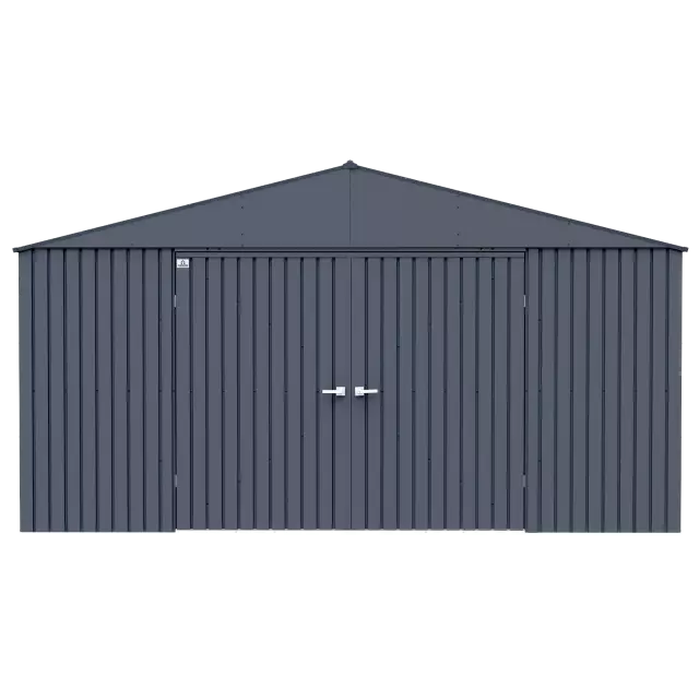Abri de rangement Arrow Elite en acier, 14 x 16, anthracite