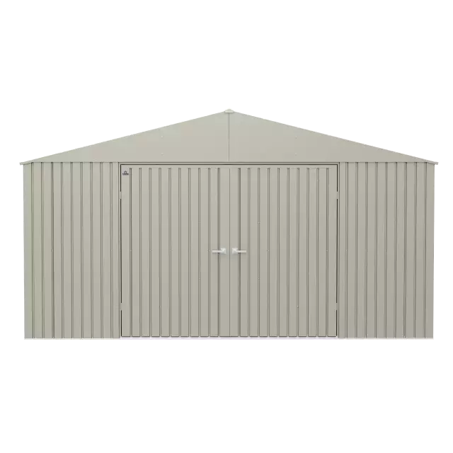 Abri de rangement Arrow Elite en acier, 14 x 16, gris froid