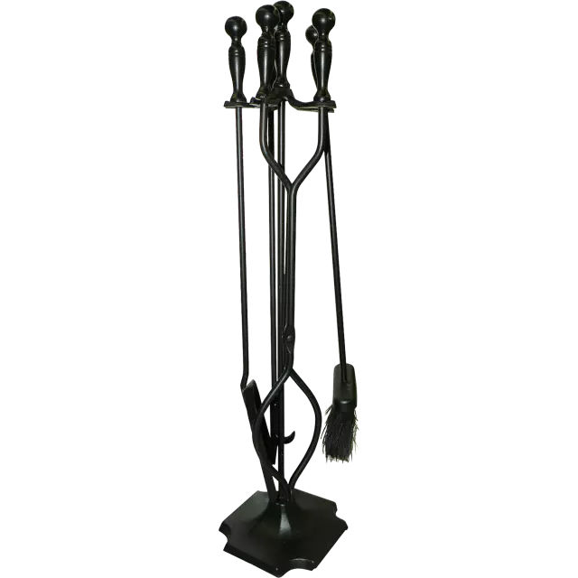 Fireplace Toolset - 5 piece, Black