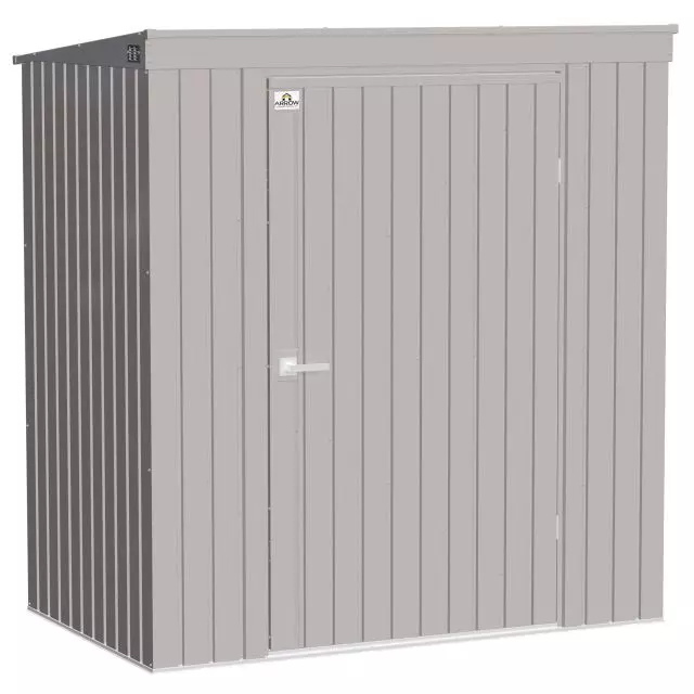 Abri de rangement Arrow Elite en acier, 6 x 4, gris froid