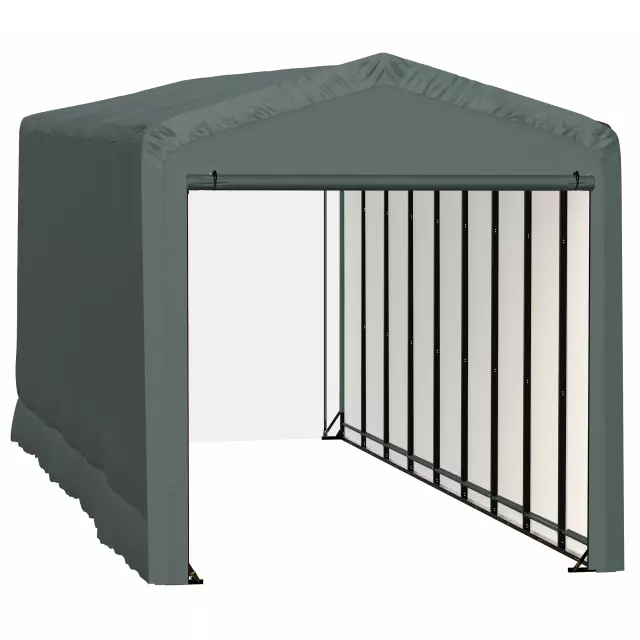 Garage résistant au vent et à la neige ShelterTube, 14 x 40 x 16, vert