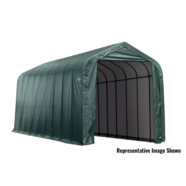 Garage à pignon ShelterCoat 16 x 44 pi, vert