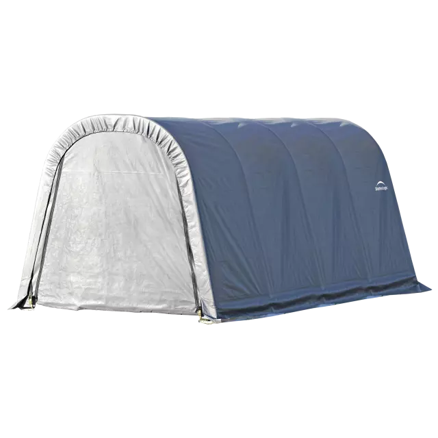 ShelterCoat 10 x 16 ft. Wind and Snow Rated Garage Round Gray STD