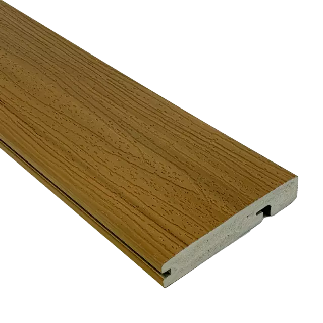 IPATIO PRIME 12ft Teak Foamed PVC Stair Nosing Board — main product image