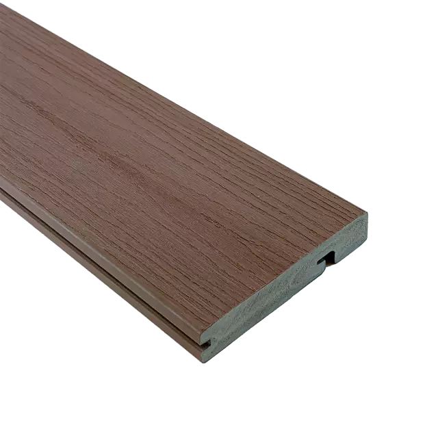 IPATIO PRIME 12ft Milk Tea Foamed PVC Stair Nosing Board — main product image