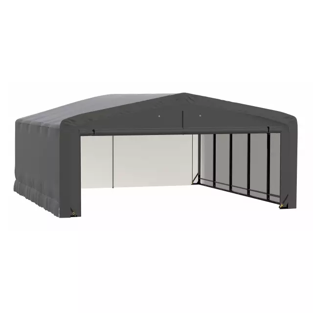 Garage résistant au vent et à la neige ShelterTube, 20 x 23 x 10, gris