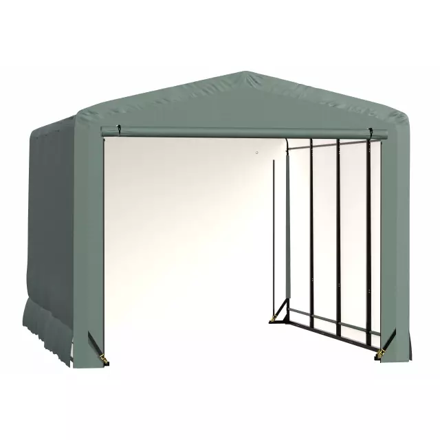 Garage résistant au vent et à la neige ShelterTube, 12 x 18 x 10, vert