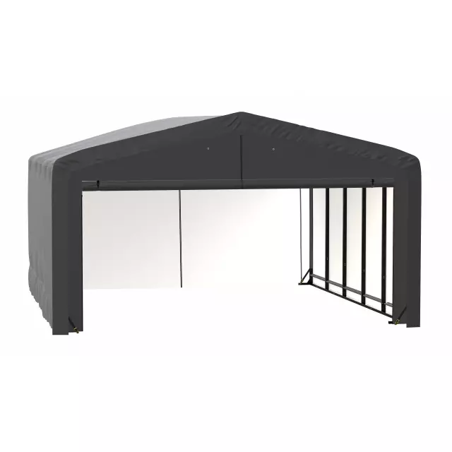 Garage résistant au vent et à la neige ShelterTube, 20 x 23 x 12, gris