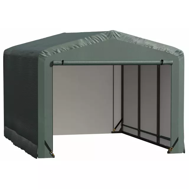 Garage résistant au vent et à la neige ShelterTube, 10 x 14 x 8, vert