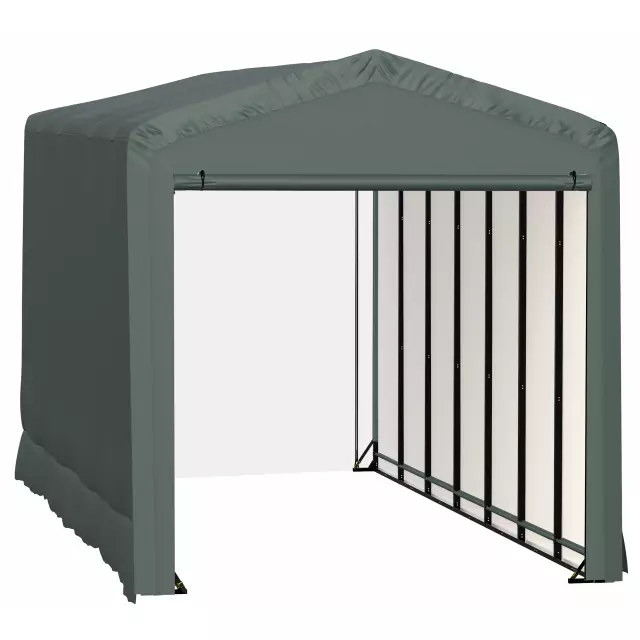 Garage résistant au vent et à la neige ShelterTube, 14 x 32 x 16, vert