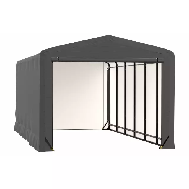 Garage résistant au vent et à la neige ShelterTube, 12 x 27 x 10, gris