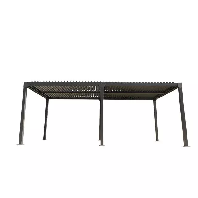 Corriveau Casilda pergola louver with many blinds 10' x 20'
