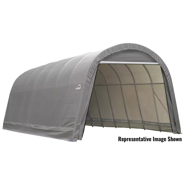 ShelterCoat 15 x 20 ft. Wind and Snow Rated Garage Round Gray STD — alternate product view