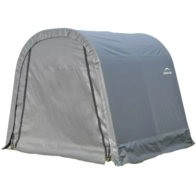 ShelterLogic ShelterCoat 8 x 8 ft. Wind and Snow Rated Garage Round Gray STD