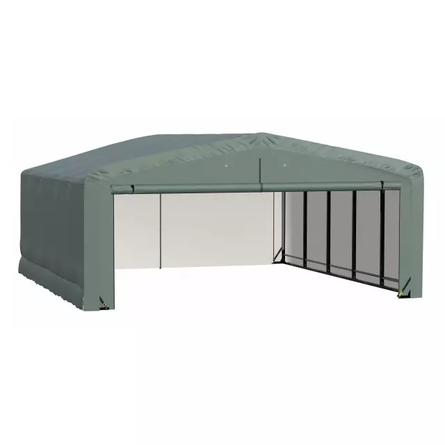 Garage résistant au vent et à la neige ShelterTube, 20 x 23 x 10, vert