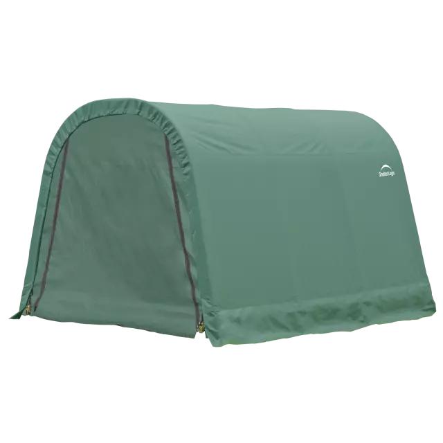 ShelterLogic ShelterCoat 10 x 12 ft. Wind and Snow Rated Garage Round Green STD
