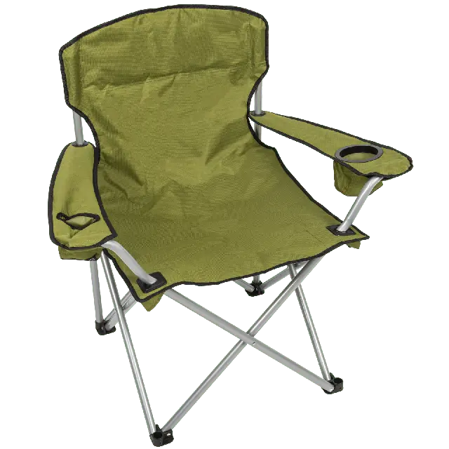 Camp & Go Heavy-Duty Folding Quad Chair, Moss
