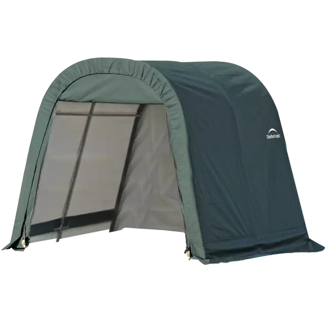ShelterLogic ShelterCoat 8 x 8 ft. Wind and Snow Rated Garage Round Green STD