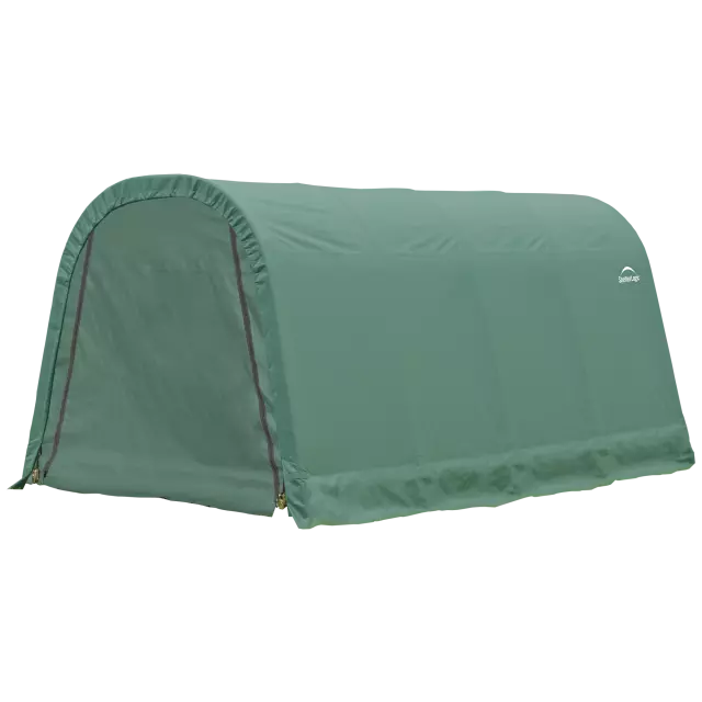 ShelterLogic ShelterCoat 10 x 16 ft. Wind and Snow Rated Garage Round Green STD