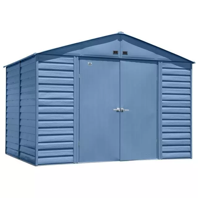 Abri de rangement en acier Arrow Select, 10 x 8 pi, gris bleu