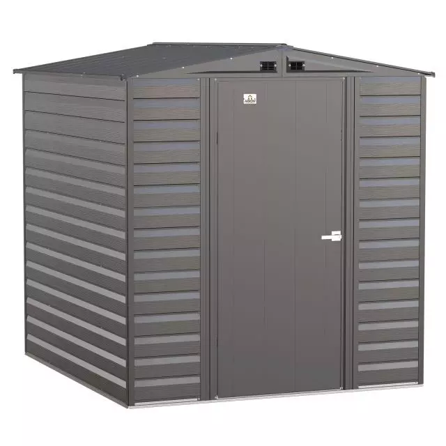 Arrow Select Steel Storage Shed, 6x7, Charcoal