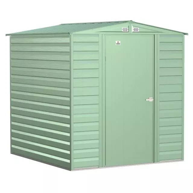 Arrow Select Steel Storage Shed, 6x7, Sage Green