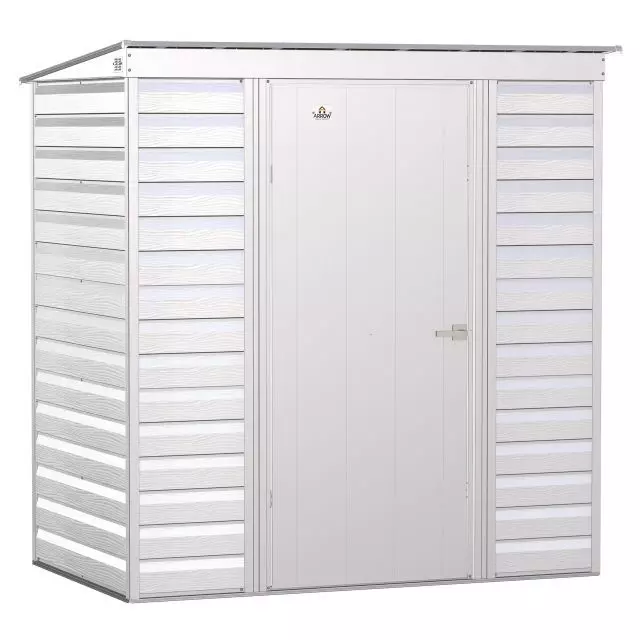 Arrow Select Steel Storage Shed, 6x4, Flute Grey