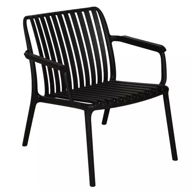 Corriveau Summer stripe line one-seater chair wtih arm, Black