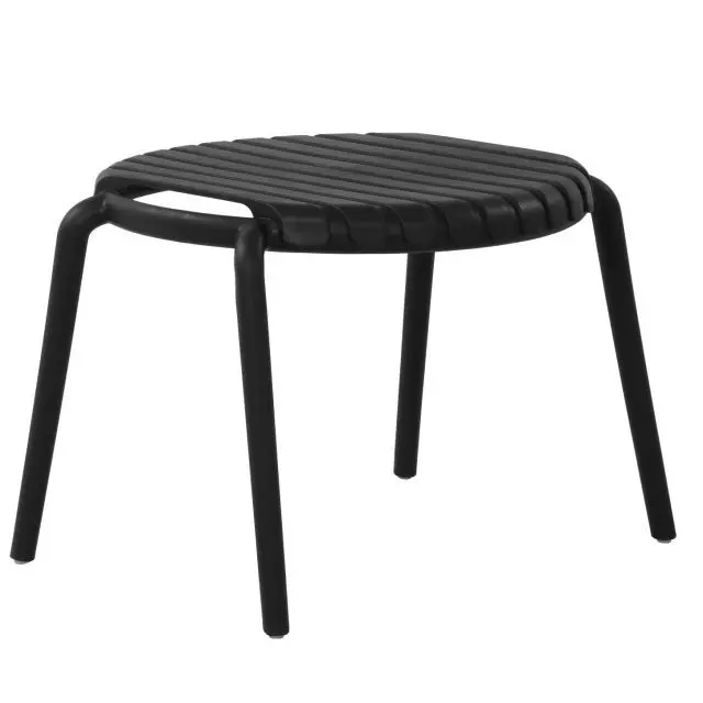 Corriveau Summer round side table 20'' with stripe
