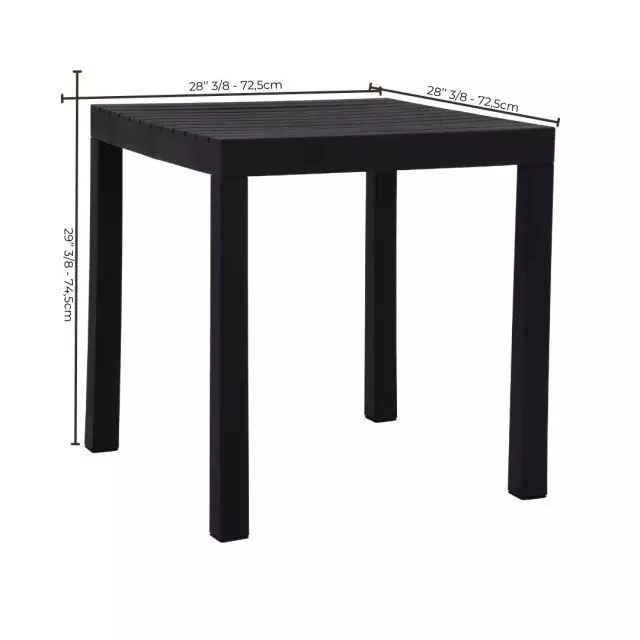 Corriveau Summer square bistro table 28''