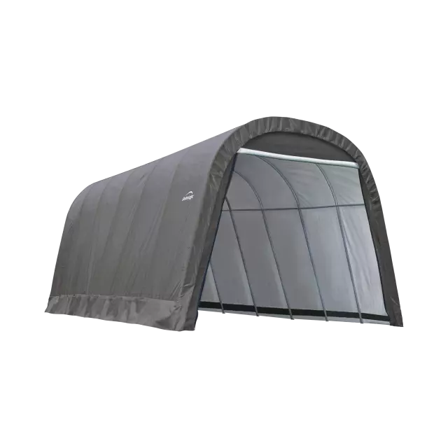 ShelterLogic ShelterCoat 13 x 24 ft. Wind and Snow Rated Garage Round Gray STD