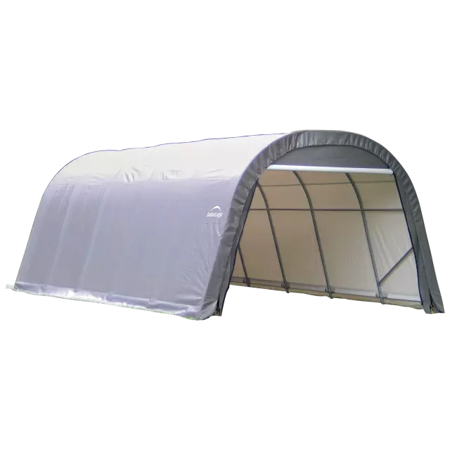 ShelterCoat 12 x 20英尺 防风防雪额定车库 圆顶 灰色 STD