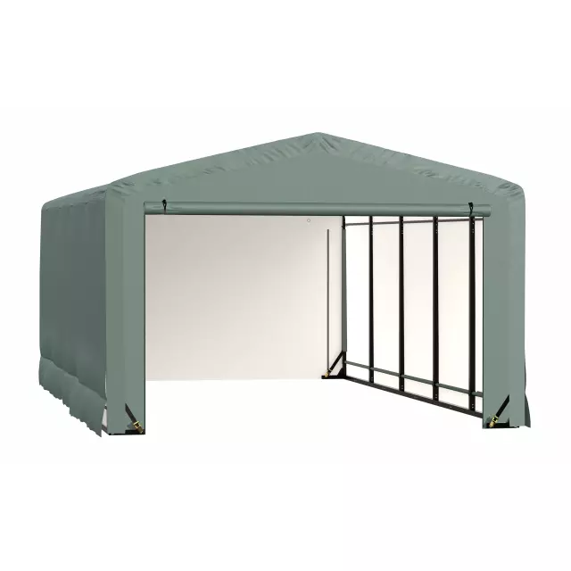 Garage résistant au vent et à la neige ShelterTube, 12 x 27 x 8, vert