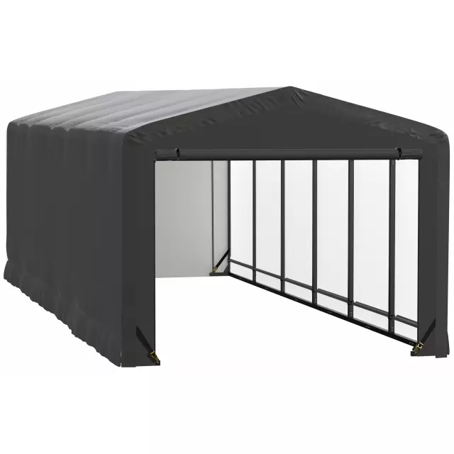 Garage résistant au vent et à la neige ShelterTube, 10 x 27 x 8, gris