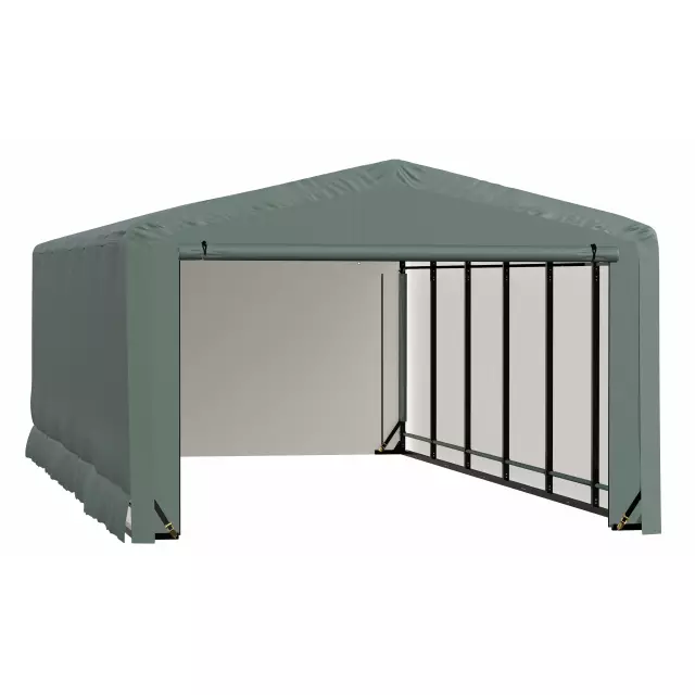 Garage résistant au vent et à la neige ShelterTube, 12 x 23 x 8, vert