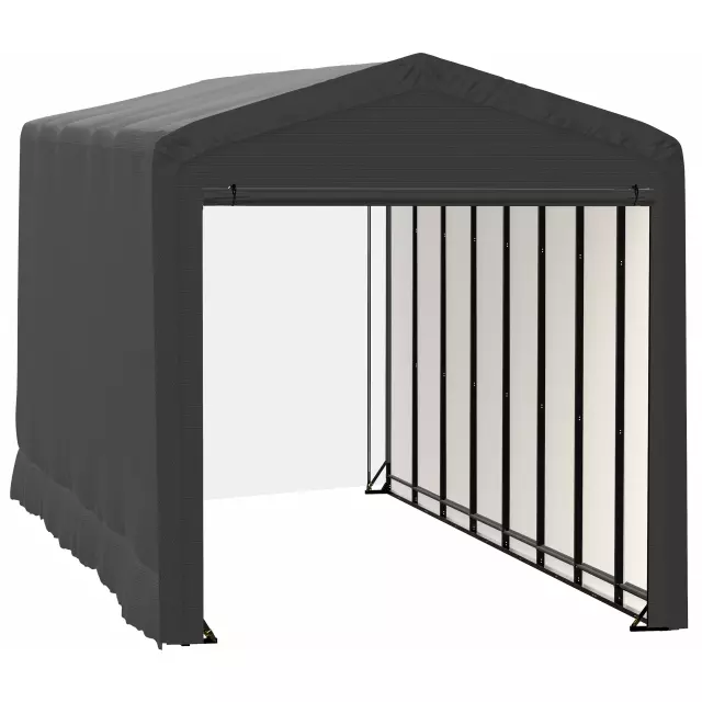 Garage résistant au vent et à la neige ShelterTube, 14 x 36 x 16, gris