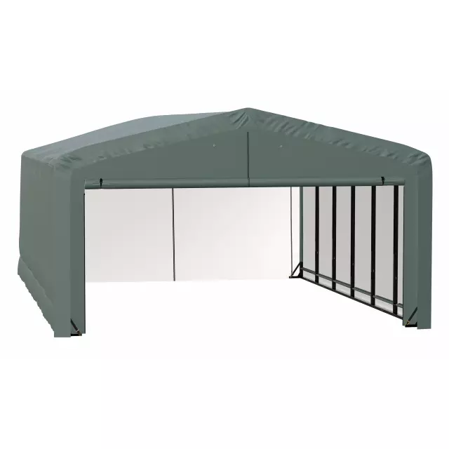 Garage résistant au vent et à la neige ShelterTube, 20 x 27 x 12, vert