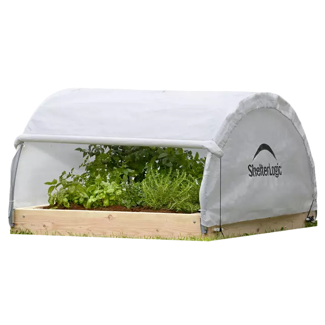 GrowIT Backyard Raised Bed Round 4 x 4 ft. Greenhouse — alternate product view