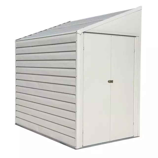 Yardsaver® abri de rangement en acier 4 x 7 pi avec toit monopente, coquille d'œuf
