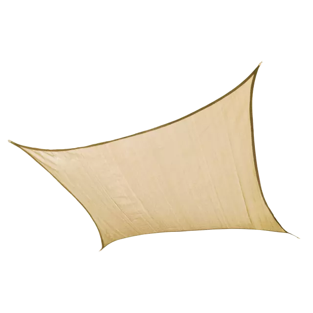 Shade Sail Square (Attachment point/pole not included) 16 x 16 ft. Sand