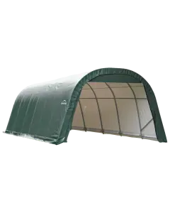 ShelterCoat 12 x 24 ft. Wind and Snow Rated Garage Round Green STD
