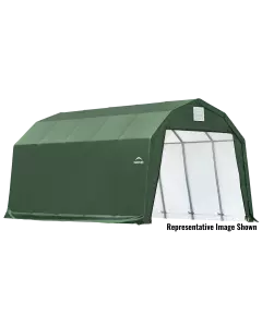 Garage à grange ShelterCoat 12 x 20 pi, vert, hauteur 11 pi