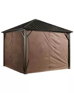 Sojag Brown Curtains for Dakota Gazebo, 8 ft. x 8 ft., Poly